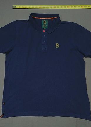 Плечі 45 см luke sport  size large темно синє  поло  100% cotton  гудзики брендовані