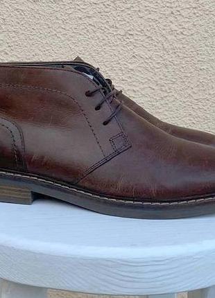 Hell of leather мужские кожаные туфли дезерты оригинал коричневые 41 размер