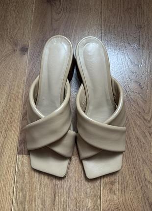 Сабо мюлі nani shoes український бренд шкіра мʼякі