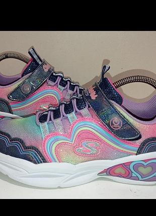 Брендові супер легкі яскраві кросівки skechers.