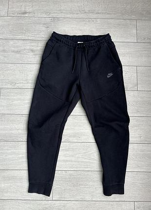 Чоловічі спортивні штани найк теч фліс nike tech fleece size м розмір джогери брюки чорний колір оригінал