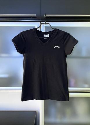 Slazenger жіноча котонова футболка чорна