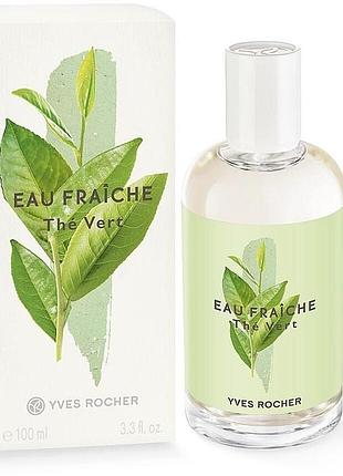Туалетна вода ів роше yves rocher "зелений чай" (the vert), 100 мл – нова