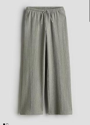 H&m штани для дівчинки з жатого трикотажу, 8-9 років