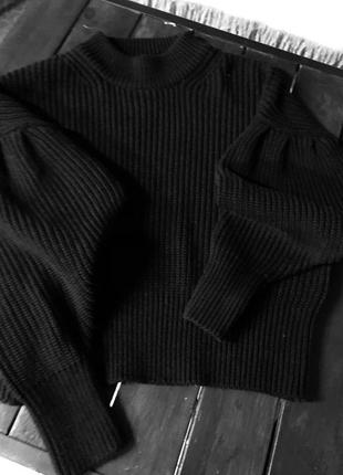 В'язаний джемпер з пишними рукавами h&m (4)