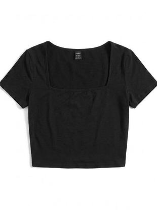 Жіночий чорний топ xs shein