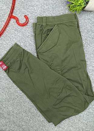 Брюки alpha industries utility dark olive брюки cargo 34 размер