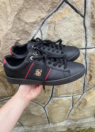 Чорні чоловічі кеди кросівки siksilk оригінал. розмір 43, устілка 28см