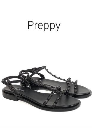 Кожаные женские сандалии preppy оригинал