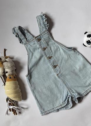 👗 джинсовий ромпер 12–18 міс. zara 💙