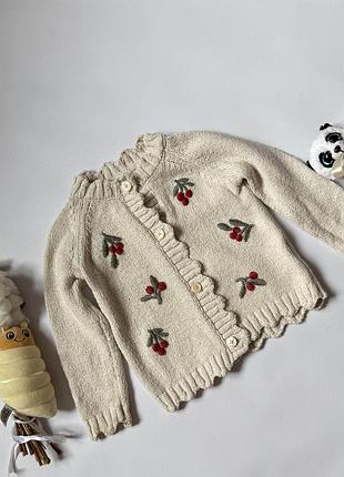 🧶 милий кардиган h&m 12–18 міс. 🤍🍒