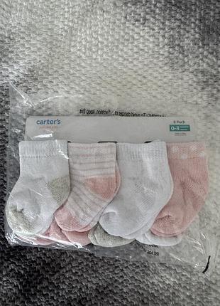 Набір із 8 пар шкарпеток carter's just one you для новонароджених дівчаток