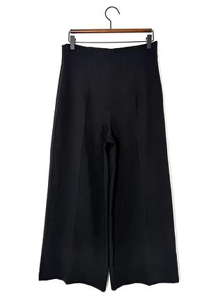 Чорні широкі брюки кюлоти zara