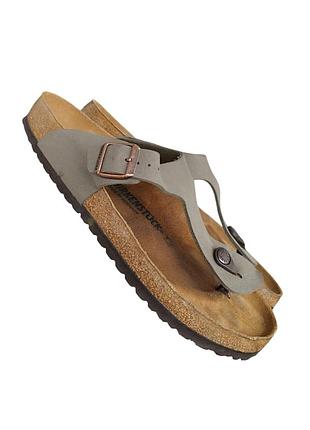 Шлепанцы вьетнамки birkenstock gizeh birko-flor stone 44 р