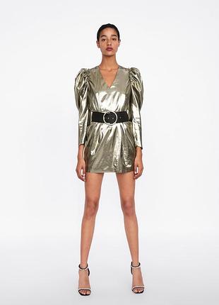 Сукня zara  металева розмір м