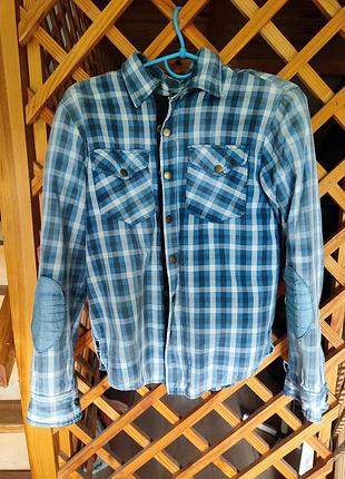 Мотосорочка oxford kickback shirt checker blue