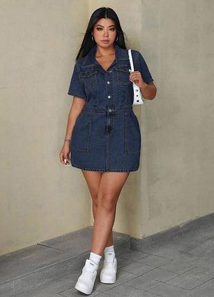 Джинсова сукня shein 4 xl