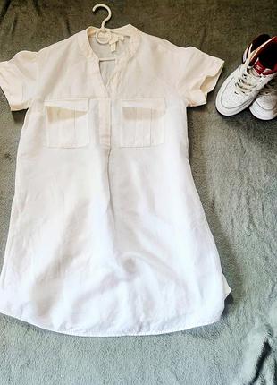 Платье летнее лён h&amp;m 2