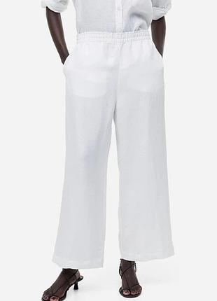 Лляні брюки h&m, розмір s