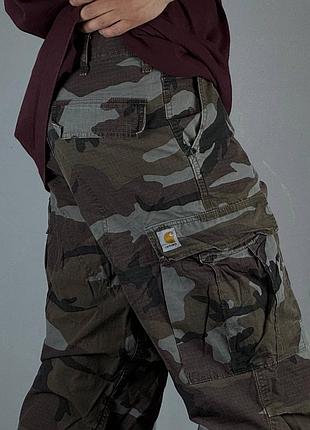 Vintage 90s carhartt cargo кархартт карго штаны брюки треккинговые трейловые штани тактичні гірські горные тактические військові камуфляж трекінгові