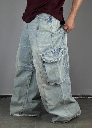 Super baggy cargo jeans карго скейт джинси штаны джинсы штани брюки деним одяг одежда классические прямые бегги широкі оверсайз великі чоловічі