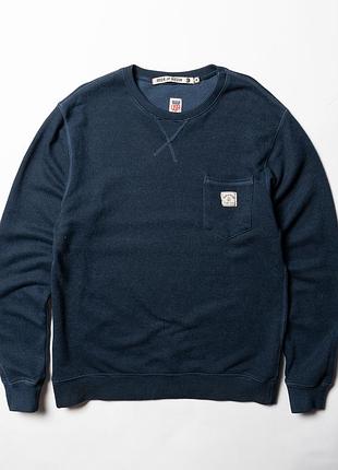 Iron and resin blue cotton blend sweatshirt crew neck usa [kmh017232]