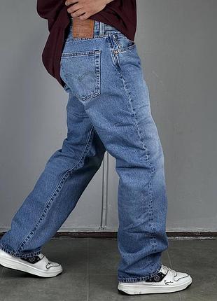 Levi's premium 501 jeans джинси штаны джинсы штани брюки прямые деним одяг одежда классические деним зауженые левіс левайс синие класичні levis