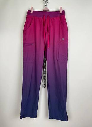 Figs ombre freex lined yola yoga новые женские брюки, брюки xs