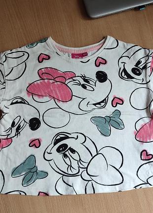 Футболка disney  minnie для дівчинки р.104.