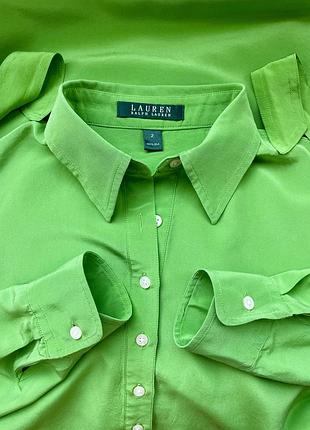 Шовкова сукня-сорочка lauren ralph lauren(100% натуральний шовк),салатового кольору,розмір xs,гарний стан.