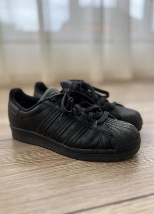 Кеди adidas superstar чорні 38 eur