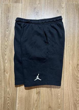 Шорти jordan чорні з логотипом xs-s