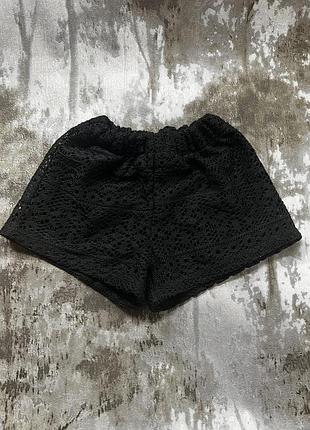 Шорти для дівчинки, h&m чорного кольору, кружево на підкладці, вік 3-4 роки, зріст 104.