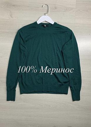 Жіночий светр uniqlo 100% мериносова вовна оригінал м'який легкий базовий джемпер преміум якості розмір s–m / ua 42–46 чудовий стан