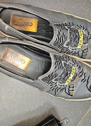 Кожаные лоферы kenzo р 39