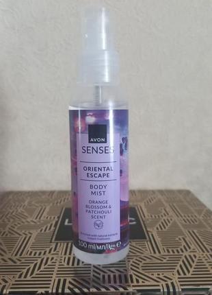 Освежающий лосьон-спрей для тела «восточное путешествие» avon senses 100 ml