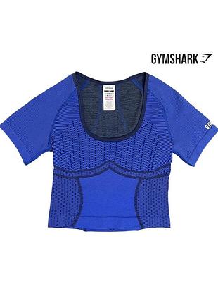 Футболка спортивная gymshark синяя s