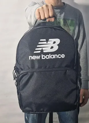 Мужской черный рюкзак new balance сумка портфель27 беланс 5