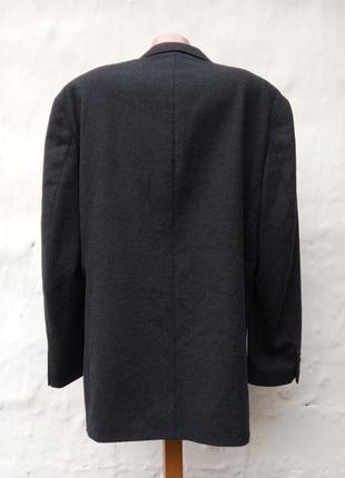 Классный стильный графитовый мужской шерстяной пиджак ciro citterio8 фото