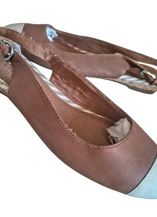 Кожаные туфли с открытой пяткой sperry top-sider miramar на узкую ножку (сток, р. 36)