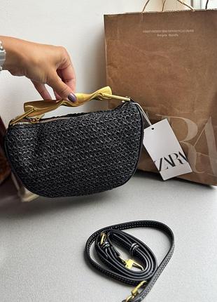 Сумка zara плетена