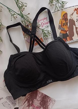 Чорний спортивний бюстгальтер базовий бюст victoria's secrets 70c 70d