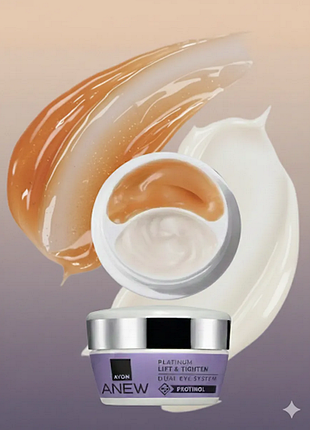 Система 2-в-1 для шкіри навколо очей «ліфтинг-ефект»: крем і гель, avon anew platinum lift &tighten / ейвон крем для век