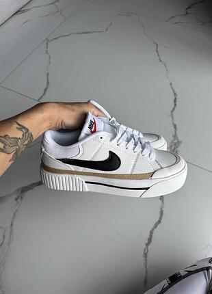 Nike court legacy lift white