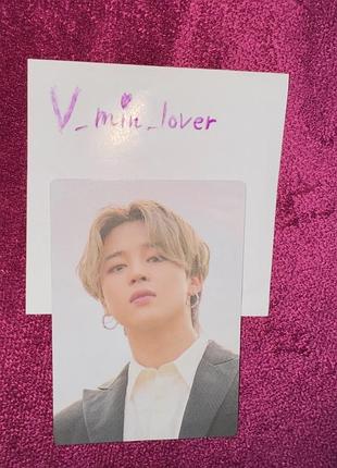 Bts jimin офіційна колекційна карта бтс мерч чімін