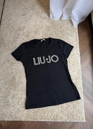 Футболка чорна liu jo