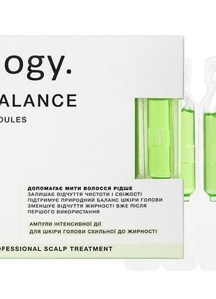 Sebobalance балансувальна сироватка в ампулах для шкіри голови схильної до жирності triology sebobalance