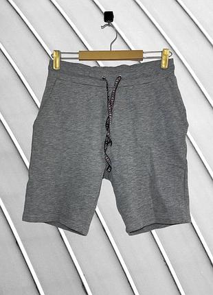 Чоловічі трикотажні шорти asos xs s оригінал асос стан ідеал сірі бавовняні спортивні літні шорты серые трикотажные 42 44