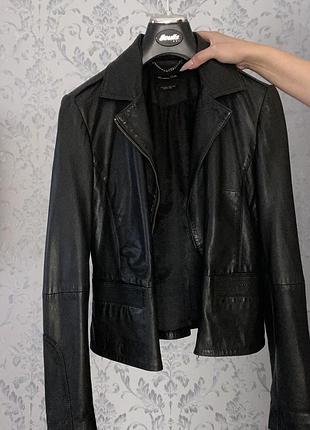 Шкіряна куртка massimo dutti