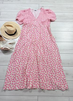 Сукня максі primark віскоза квітковий принт р.2xl